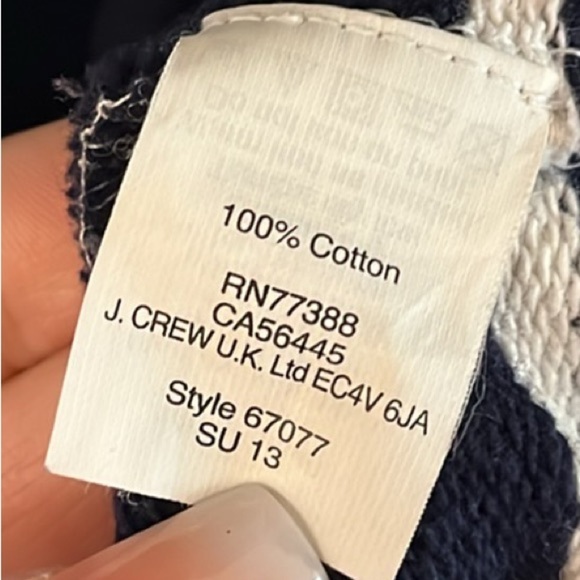 🎾 J. Crew Navy & White Tennis Stripe Racerback Mini Tank Dress , Size: S - Picture 15 of 16